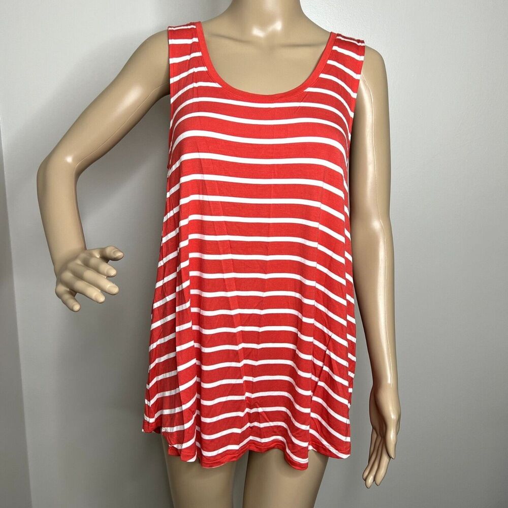 Old Navy Pink Striped Tank Top